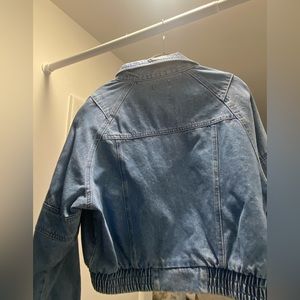 Denim bomber jacket